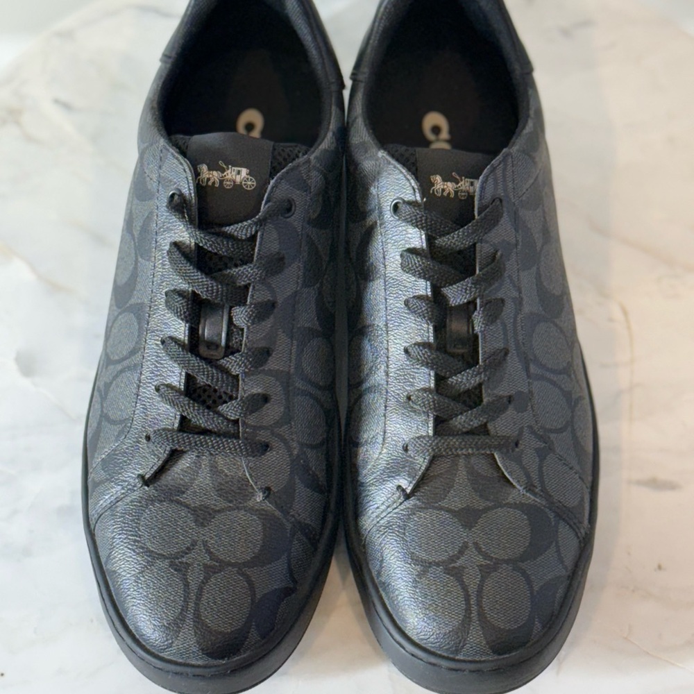 Coach Men's Black Patterned Sneakers
